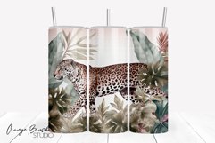 Leopard Tumbler Sublimation Summer Tumbler Wrap PNG