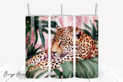 Leopard Tumbler Sublimation Summer Tumbler Wrap PNG