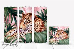 Leopard Tumbler Sublimation Summer Tumbler Wrap PNG