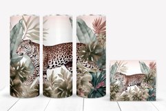 Leopard Tumbler Sublimation Summer Tumbler Wrap PNG
