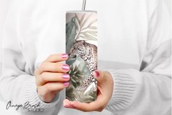 Leopard Tumbler Sublimation Summer Tumbler Wrap PNG