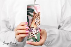Leopard Tumbler Sublimation Summer Tumbler Wrap PNG