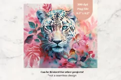 Leopard Tumbler Wrap Jungle Animal Tumbler Sublimation Png