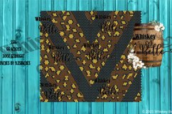 Leopard Black V Split Stripes SS16 30oz Rhinestone Pattern Product Image 1