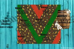 Leopard Black V Split Red Green SS16 30oz Rhinestone Pattern Product Image 1