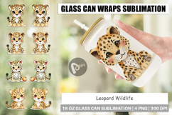 Glass Can Leopard Wildlife Product Image 1