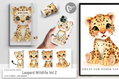 Digital Paper Leopard Wildlife Product Image 1