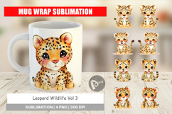 Mug Wrap Leopard Wildlife Product Image 1
