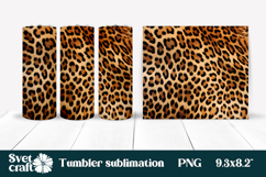 Leopard print tumbler | Animal tumbler | Fur tumbler Product Image 1