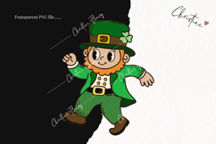 Retro St Patrick's Day Leprechaun Clipart | St Patrick PNG Product Image 2