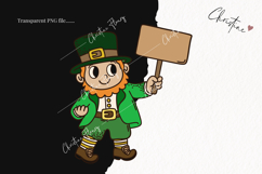 Retro St Patrick's Day Leprechaun Clipart | St Patrick PNG Product Image 2