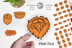 Leprechaun Beard Sticker Product Image 1