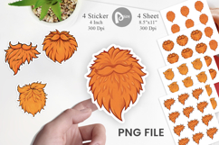 Leprechaun Beard Sticker Product Image 1