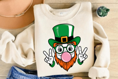 Leprechaun Blowing Bubble Gum PNG, St. Patrick’s Day PNG Product Image 2