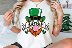 Leprechaun Blowing Bubble Gum PNG, St. Patrick’s Day PNG Product Image 3