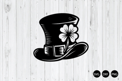 Leprechaun Hat Clover Shamrock SVG, Shamrock SVG Product Image 1