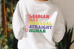 Lesbian Gay Bisexual Straight SVG, Pride Month SVG Design Product Image 3