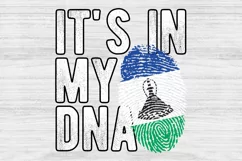 It's in my DNA Lesotho Flag Fingerprint PNG Sublimation Product Image 1