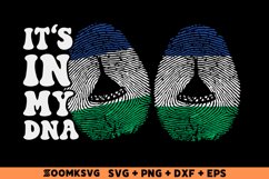 It's in my DNA Lesotho Flag Fingerprint Sublimation PNG, SVG Product Image 1