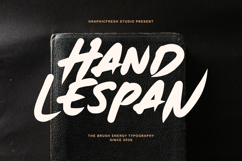 Hand Lespan - The Energy Brush Font Product Image 1