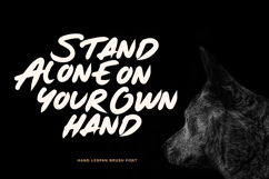 Hand Lespan - The Energy Brush Font Product Image 2