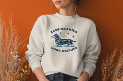 Less Meanies More Weenies SVG PNG | Funny Dachshund Quote Product Image 3