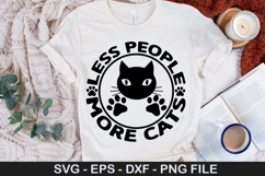 Less people more cats SVG - Funny Cat Design Product Image 1