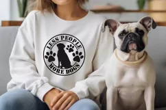 Less People More Dogs SVG | Dog Mom SVG | Funny Dog Shirt Product Image 1