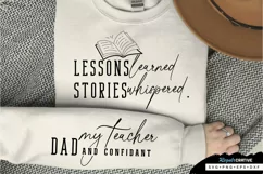 Dad My Teacher And Sleeve SVG, Father's Day SVG Design Product Image 1