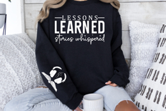 Lessons learned stories whispered Sleeve SVG Product Image 2