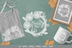 Let Everything You Do be Done in Time Papercut SVG Product Image 1