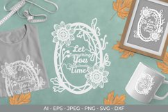Let Everything You Do be Done in Time Papercut SVG Product Image 1