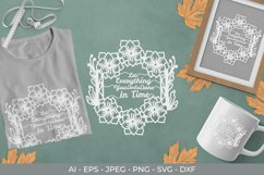 Let Everything You Do be Done in Time Papercut SVG Product Image 1