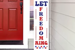 Let freedom ring Porch Sign SVG, Stars and Stripes SVG Product Image 4