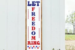 Let freedom ring Porch Sign SVG, Stars and Stripes SVG Product Image 5