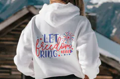 Let Freedom Ring 4th of July SVG PNG T-shirt Design Product Image 3