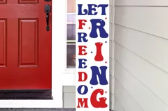 Let freedom ring Porch Sign SVG,Liberty Porch Sign SVG Product Image 4