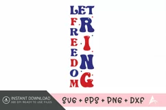 Let freedom ring Porch Sign SVG,Liberty Porch Sign SVG Product Image 1