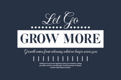 Let Go Grow More Urban Typography T-shirt Design Product Image 1