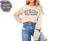 Let go He guides Sleeve SVG, Motivational Sleeve SVG Product Image 3