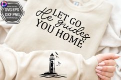 Let go He guides Sleeve SVG, Motivational Sleeve SVG Product Image 1
