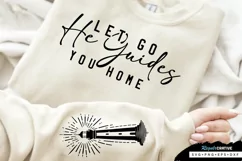 Let Go He Guides Sleeve SVG, Motivational SVG Design Product Image 1