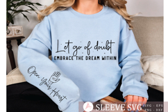 Let go of doubt embrace the dream within Sleeve SVG Design Product Image 2