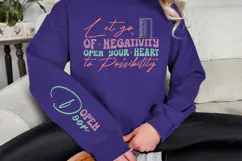 Let go of negativity open your heart to possibility Sleeve Product Image 3