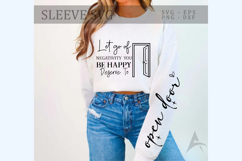 Let go of negativity you deserve to be happy Sleeve SVG Product Image 1