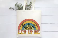 Let It Be Hippie Sublimation | Retro Sublimation PNG Product Image 3