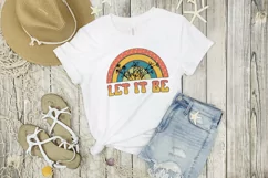 Let It Be Hippie Sublimation | Retro Sublimation PNG Product Image 4