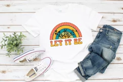 Let It Be Hippie Sublimation | Retro Sublimation PNG Product Image 2