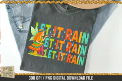 Let It Rain PNG | Cute Summer Fairy on Mushroom Clipart Product Image 3