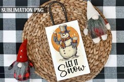 Winey Snowman Kitchen Towel Sublimation| Kitchen Dish Towel Product Image 18